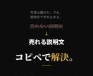 コピペで使える出品テンプレート提供します 穴埋めするだけ。初心者でも売れる説明文が今日から書けます。 イメージ5
