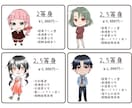 商用利用可○！ミニキャラクター描きます グッズ化もOK！観賞用、配信、サムネイルにも！選べる絵柄有り イメージ3