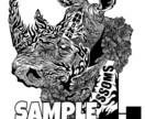 イラスト（動物、架空生物、モノクロ）描きます イラストが好きなあなたへ、イラスト必要なあなたへ イメージ5