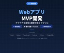 WebアプリのMVPを高速開発します アイデアを最短1週間で動くアプリに イメージ1