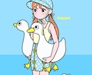 ポップでかわいい人物・動物イラストを制作いたします 挿絵・動画・グッズなどオリジナルイラストで個性を出したい方へ イメージ3