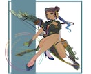 お手元のキャラクターを全身イラストで描きます 武器・アクションポーズ対応！商用利用OK！ イメージ4