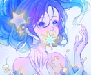 活動者様向け✳︎目を惹くイラスト作成いたします 依頼主様の魅力を引き出した透明感のある絵を制作いたします。 イメージ6