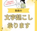早い安い！動画の文字起こし承ります 文字起こしって大変ですよね…代行いたします！ イメージ1