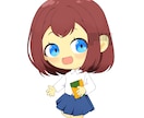 高等身デフォルメキャラ、ミニキャラを作成します 可愛いデザイン、雰囲気のイラストを作成 イメージ2