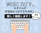 WISC-Ⅳ/Ⅴの検査結果をわかりやすく解説します 支援実績400件超／お悩みに合わせた数値解析と改善策をご提案 イメージ1