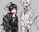 あなたのOC描かせていただきます OCをデフォルメ寄りの絵柄で描きます！ イメージ3