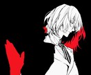 モノクロ限定、創作限定の一枚絵描きます 悲しい/クールな印象のモノクロイラストを描きます イメージ3