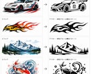 画像からカッティングステッカーを作成いたします 車、バイクなど防水オリジナルステッカーで目立ちましょう イメージ2