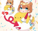 商用可◎かわいいSDイラストお受けします 配信サイトやLINEのスタンプ、サブスクバッジにも◎ イメージ3