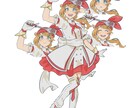 ゲーム、TRPG等で使える立ち絵制作致します 貴方だけのキャラクターの立ち絵を安く、早く作成します！ イメージ3