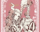 退廃的な雰囲気の一枚絵イラストを描きます アナログでのペン画＋デジタル着彩で描きます。 イメージ3