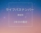 ライフパスナンバーと今後3年の運勢を解説します 人生のヒントを数字から紐解きます イメージ1