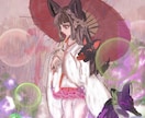 和風ファンタジーイラスト制作します 妖艶で雰囲気重視なので歌い手さんやVTuberさんなどに。 イメージ2