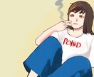 ファッショナブルなイラストを提供します 厚塗り調の好きな服のデザインに寄せたイラストを提供します イメージ4