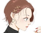 SNS用のアイコン作成致します キラキラかつシンプルな美男美女のイラスト描きます。 イメージ3