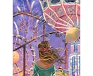 おしゃれで雰囲気のある背景イラスト描きます ヘッダー画像や挿絵、配信背景、書籍の表紙デザインに！ イメージ2