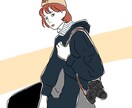 シンプルな線画の似顔絵イラストを描きます ★即日〜5日のスピード納品！お気軽にご相談ください！ イメージ3
