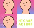 お一人様3500円でトレンディな似顔絵を描きます 3種の背景と文字入れが無料で選べます！ご希望に幅広く対応！ イメージ6