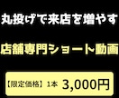 丸投げで来店を増やすショート動画を制作します 【店舗・企業専門】構成からAIナレーションまで全部お任せ イメージ1