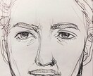 鉛筆でラフな人物画描きます リアルタッチもイラストタッチもどちらでも！ イメージ2