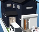 間取り図から3D画像作成ます ご要望には出来るだけ対応させていただきます。 イメージ1