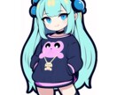 SNS用のキャラクターアイコン制作します twitter等のアイコンをオリジナルでかわいいちびキャラに イメージ2
