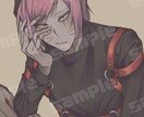 淡くてかっこいい、可愛いイラストお描きします 歌ってみたやサムネイル、アイコン、イラストをお描きします イメージ8
