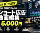 実績作り限定価格でショート広告動画を編集します ココナラ実績作りのため特別価格！ イメージ1