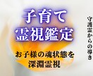 お子様の魂状態・親子の結びつきを霊視で読み解きます お子様を見守る“守護霊様”からの、メッセージをお伝えします。 イメージ1