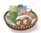 食べ物のイラストを書きます 美味しそうな写真をイラスト風にしてみます イメージ2