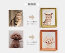 素朴であたたかいタッチのキャンバス似顔絵を描きます 麻100％のやさしい素材感。ギフトや記念に。 イメージ10