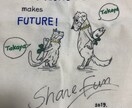 カバンに絵を描きます あなたの好きなものや動物に、あなたの好きな言葉を絵にします イメージ4