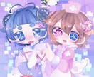 ゆめかわ系のバストアップイラストを描きます かわいいポップなカラーイラストはいかがですか？ イメージ1