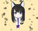 立ち絵、可愛く描きます デフォルメ立ち絵キャラクターデザインSNSで使うイラストなど イメージ3