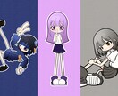女の子のイラスト制作します アイコン、立ち絵のキャラクター制作お任せください！ イメージ4