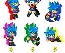 ソニック風のドット絵作ります ☆★世界に一つだけのオリジナルアイコン作りませんか★☆ イメージ2