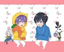ふんわりかっこよく！ご希望のイラストお描きます 貴方だけのイラストを！素敵なイラストになるよう心掛けてます！ イメージ10