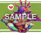 綺麗で目を引くような色鮮やかなイラストを描きます 目を引くような、色鮮やかなイラストが売りです。 イメージ2