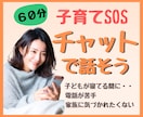 子育ての不安チャット60分回数無制限で寄り添います 子育て / 発達/ 不登校 / 鬱/パートナーの愚痴など イメージ1