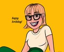 贈り物やプロフィールアイコン向けに描きます ポップで繊細なイラストをお届けします！ イメージ4