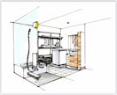 即レス◎現役不動産屋ICが手描きパースを制作します ご要望を的確に汲み取り、広告や空間作りをサポート イメージ9