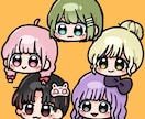 動画作成やグッズ作成に!ご利用できます プルつやきゅるるんな1頭身イラストを作成します!! イメージ1