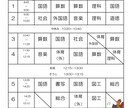 クラスの時間割表を作成します ご自身のクラスの時間割に合わせた表を作成! イメージ2