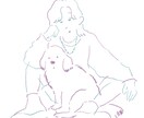 線画イラスト、描きます 強弱のある線、色使いがポイント◎ イメージ6