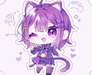 配信活動に◎淡く可愛いミニキャラ制作します 商用OK！SNSや配信V活動にぴったりなミニキャラをお手頃に イメージ3