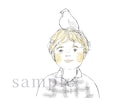 えんぴつ線のシンプルイラストお描きます 人物以外も！アイコンなどに最適、かわいらしくも大人っぽくも イメージ4