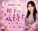 相手の気持ちや本音と恋の行方、二人の未来を視ます 相手の気持、本音、二人の未来が見えて前に進める一歩が見える イメージ1