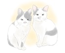 柔らかいテイストのペットイラストをお描きします ふんわり優しいタッチで可愛いイラストに仕上げます イメージ10