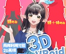 Vtuber3D「頭のみ」「頭＋体のみ」制作します 簡単にお着替え可能なVRoidでVtuber活動しませんか？ イメージ1